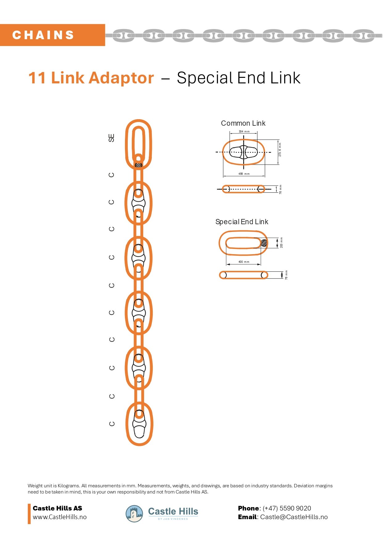 11 Link Adaptor drawing