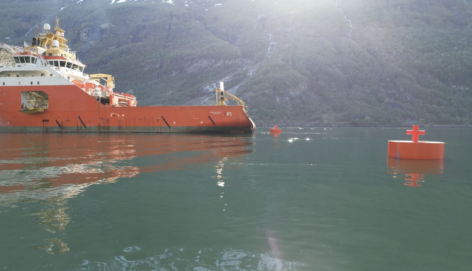 Offshore Buoys at Norwegian Fjord