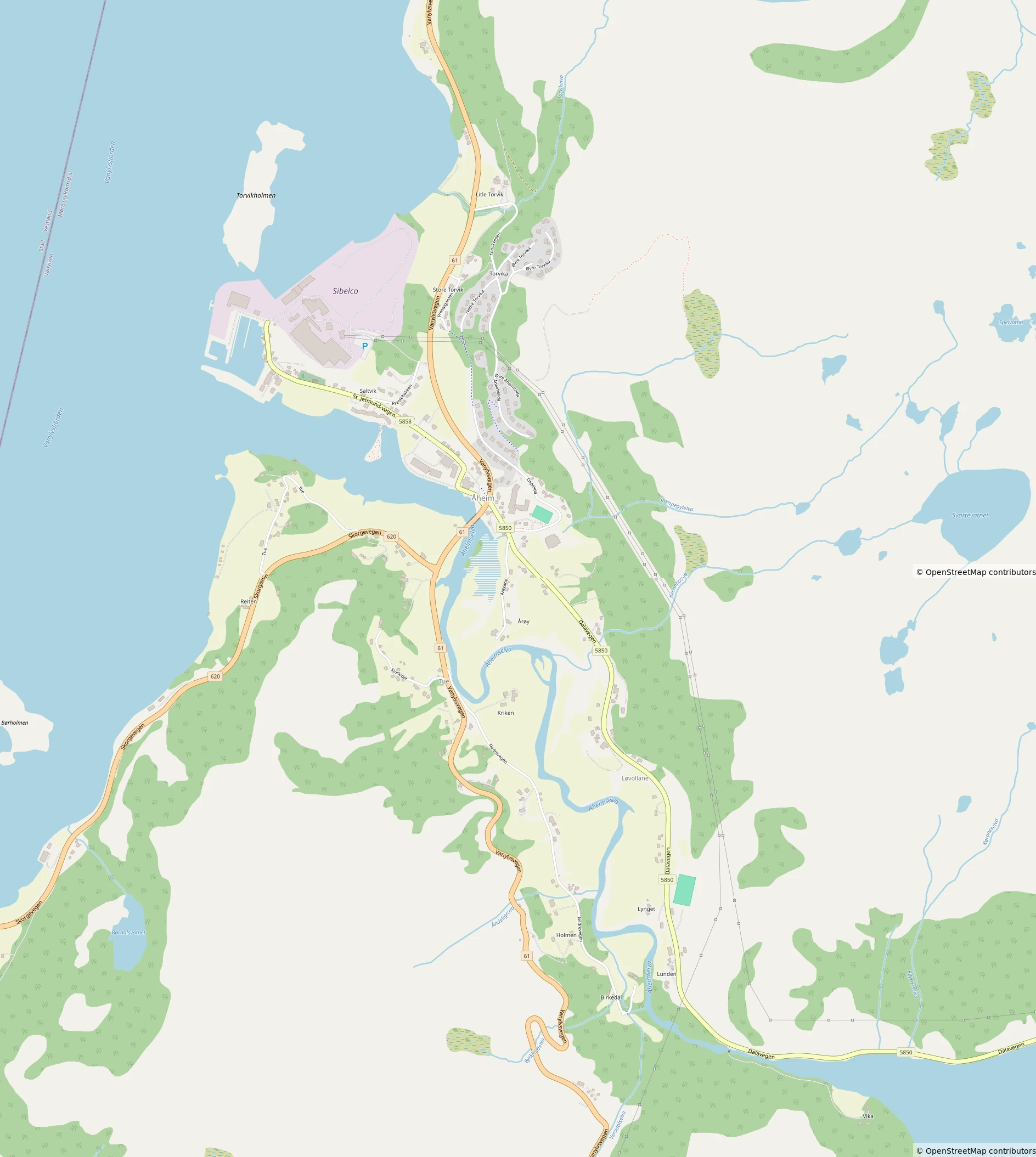 Åheim Map