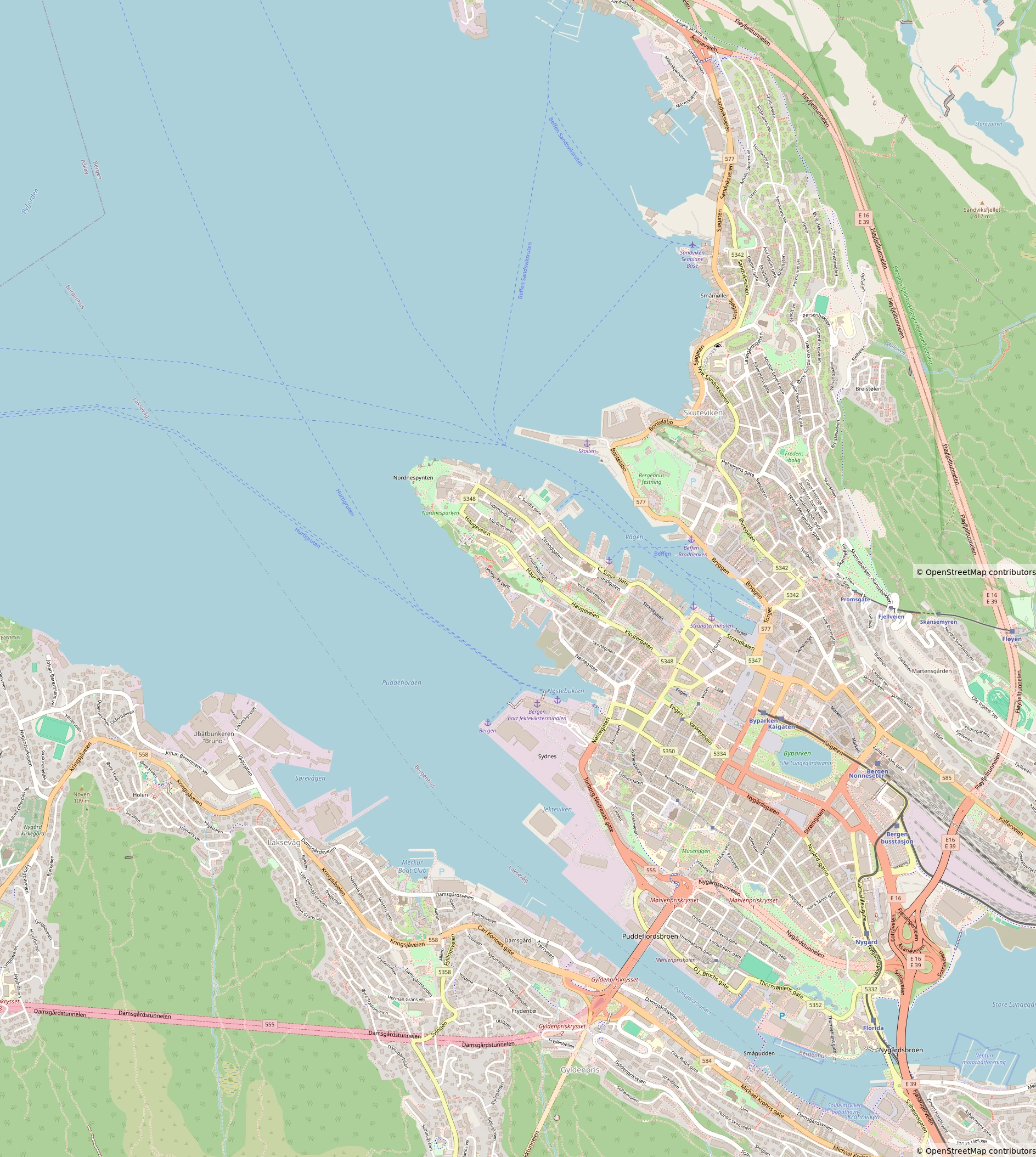 Bergen Map