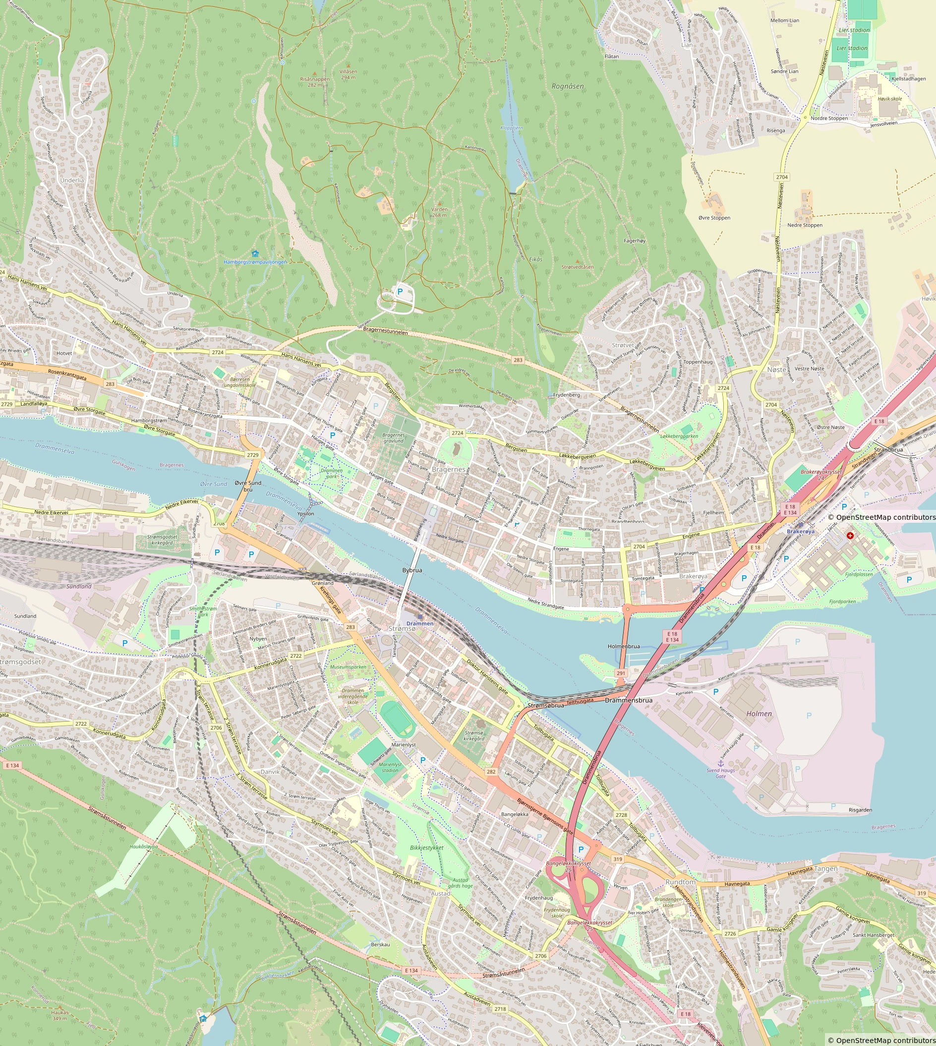 Drammen Map