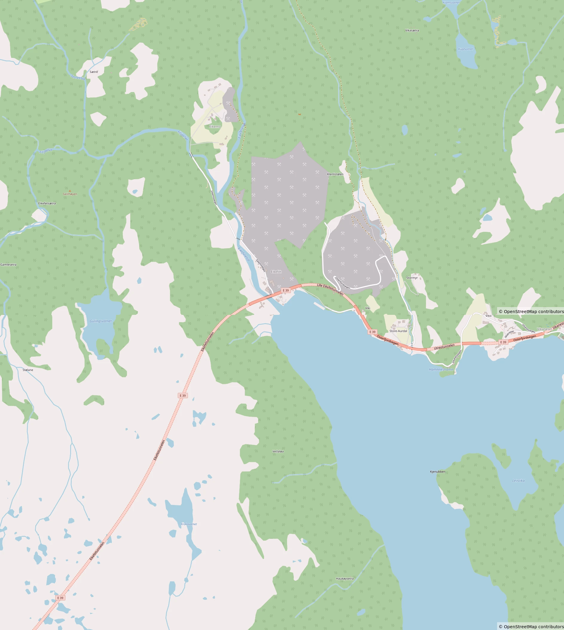 Eikefet Map