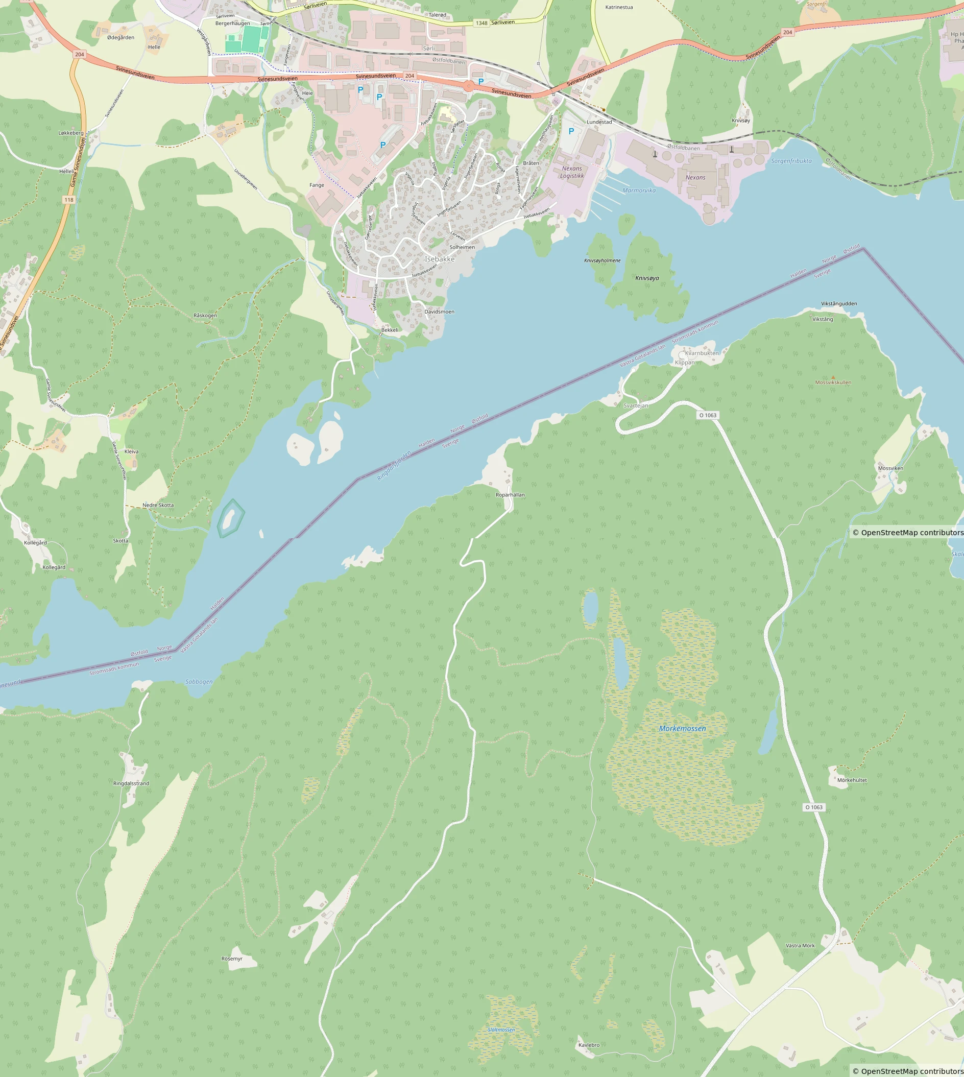 Halden Map