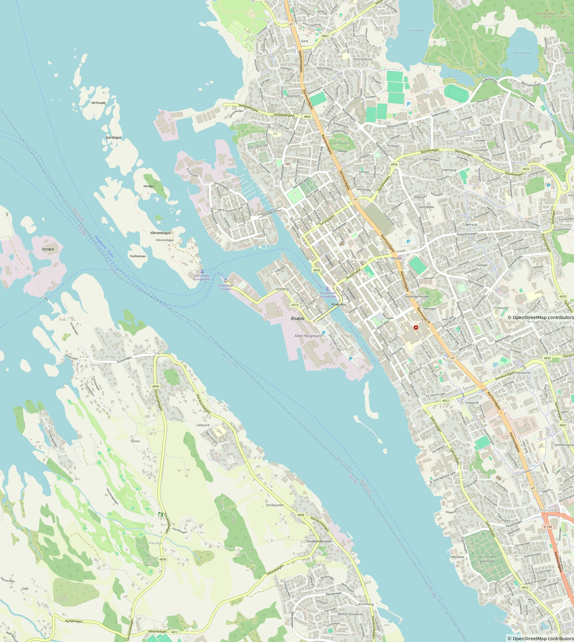 Haugesund Map