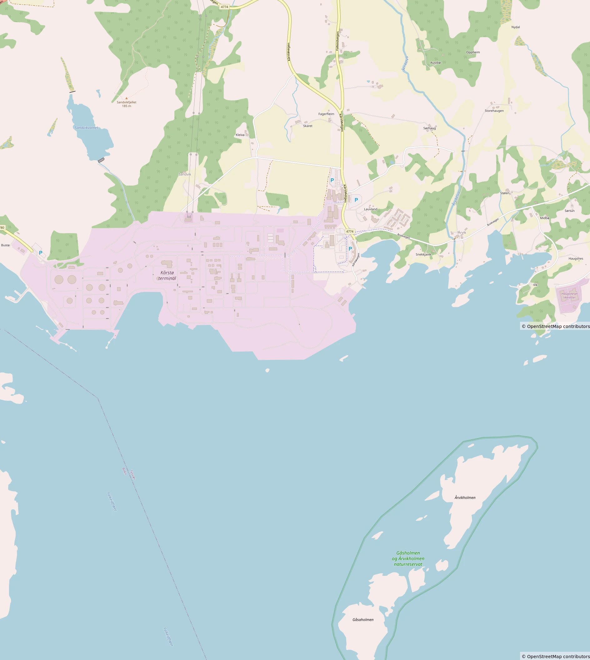 Kårstø Map