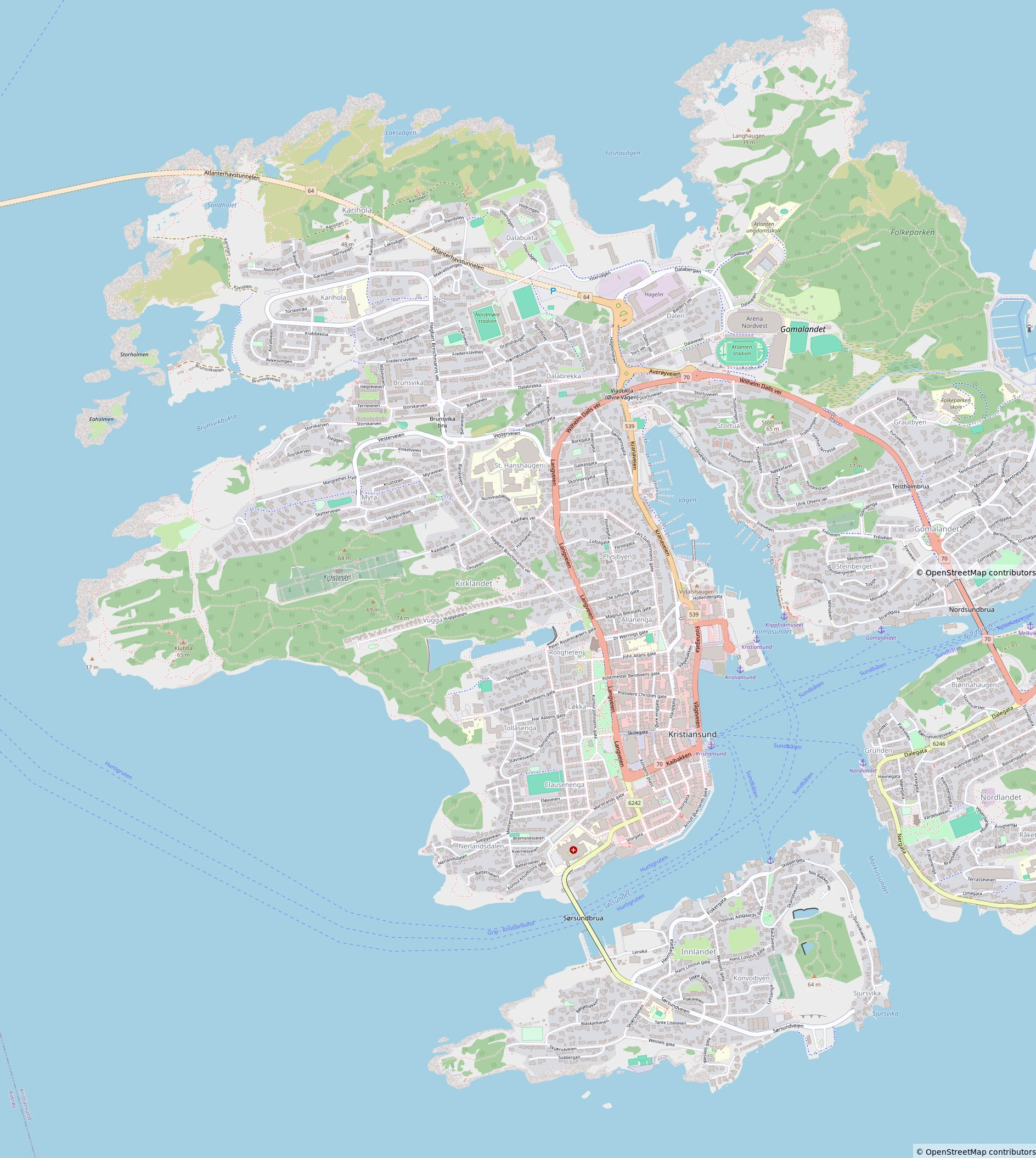 Kristiansund Map