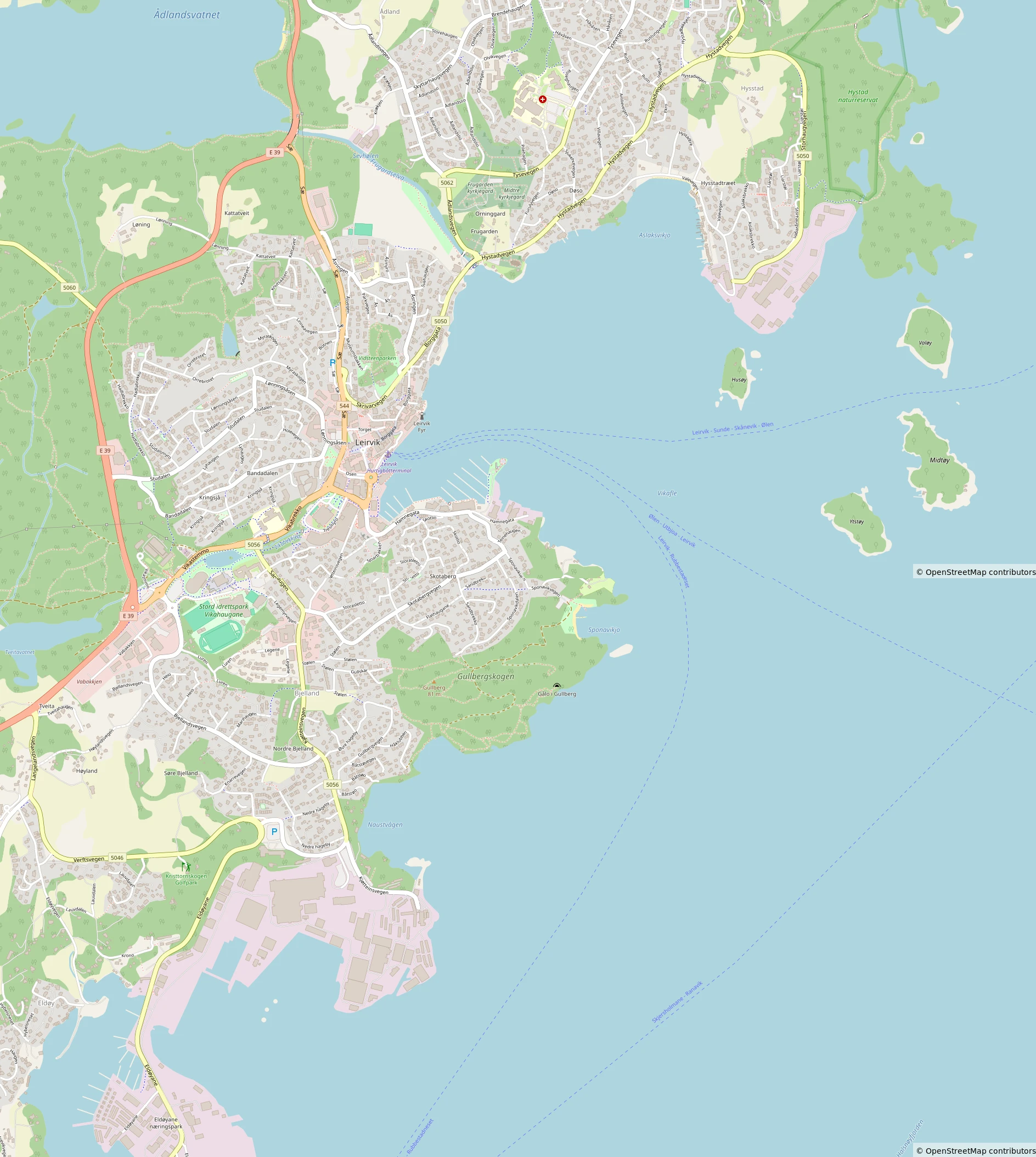 Leirvik Map