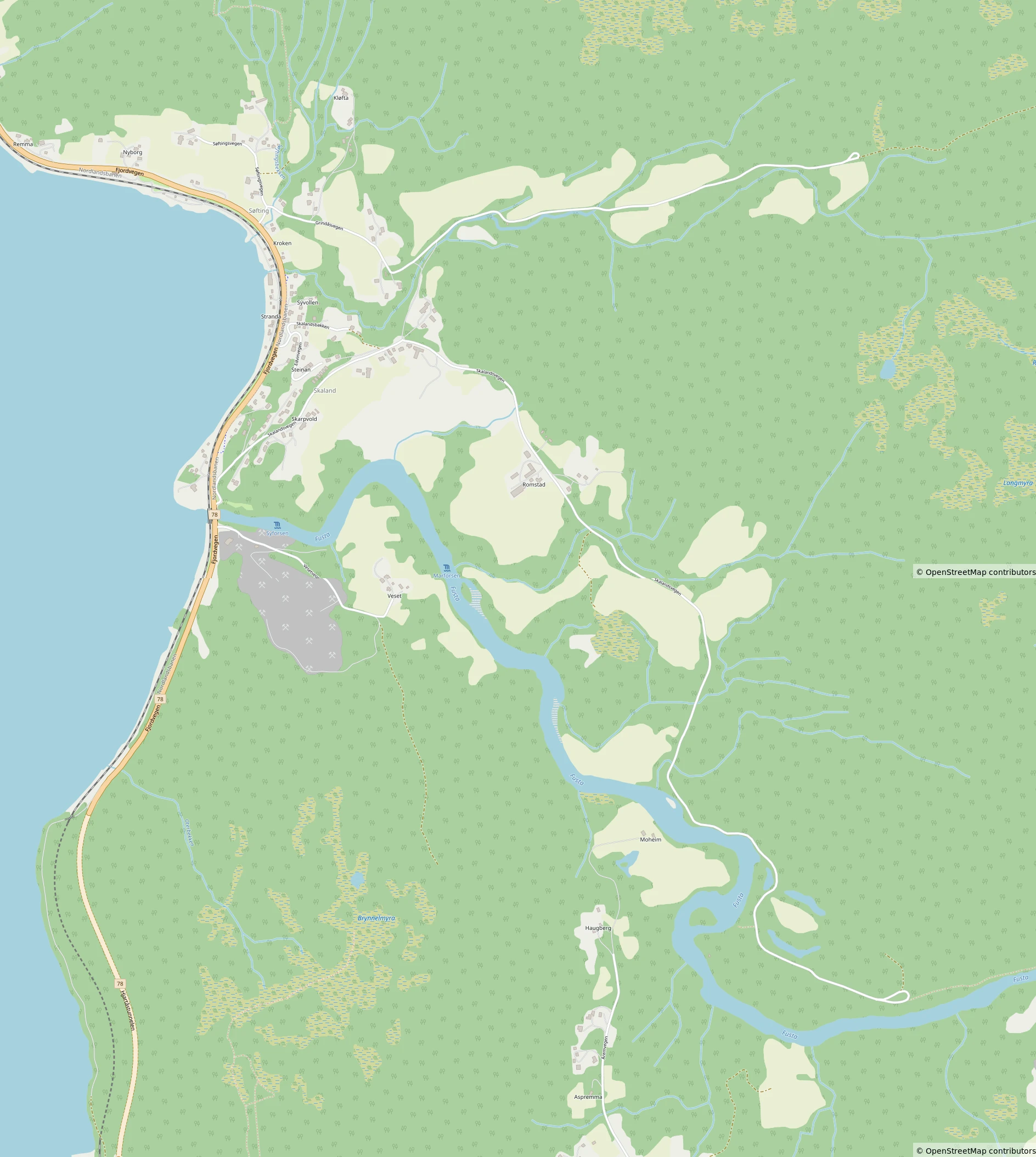 Mosjøen Map