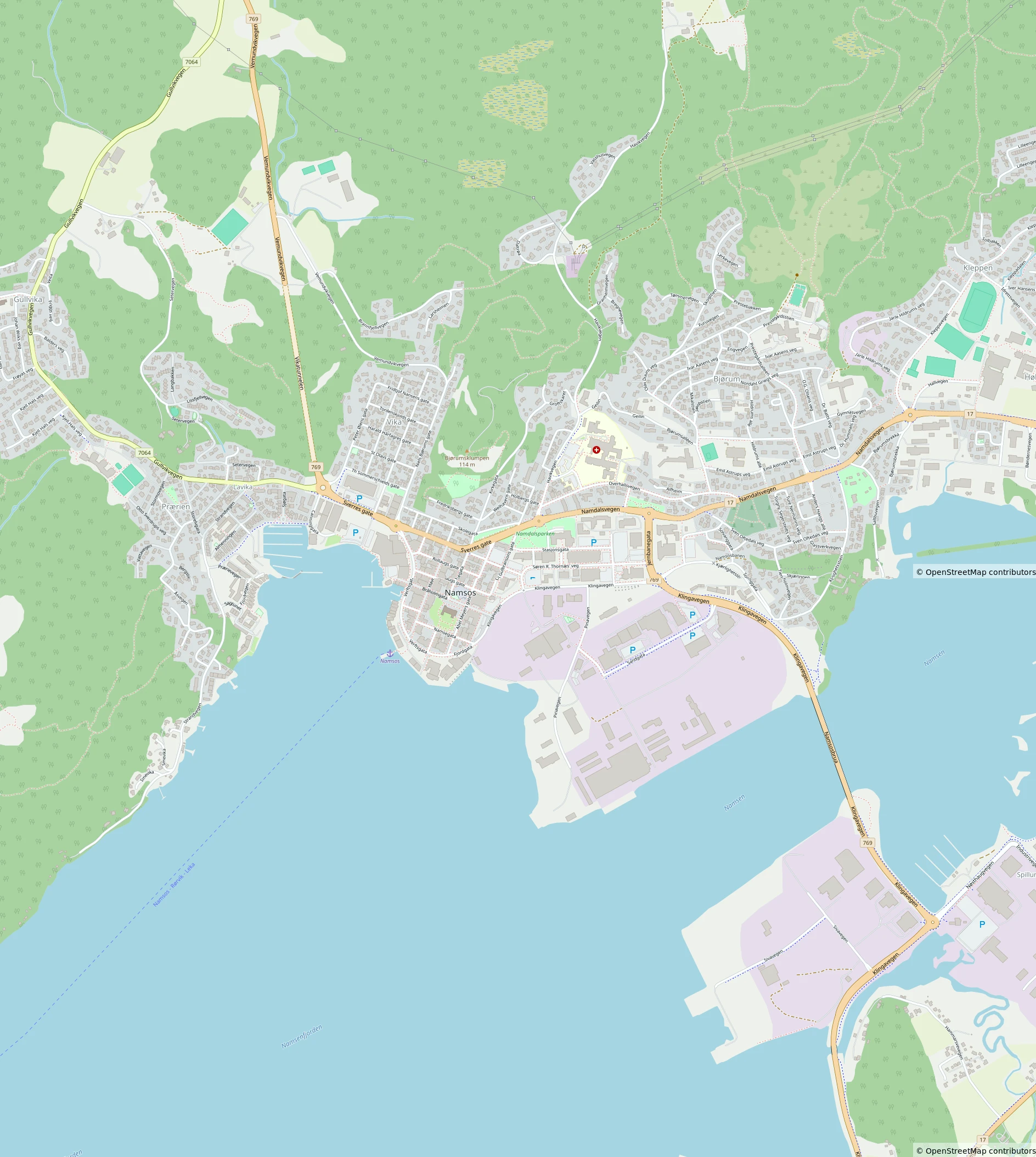 Namsos Map