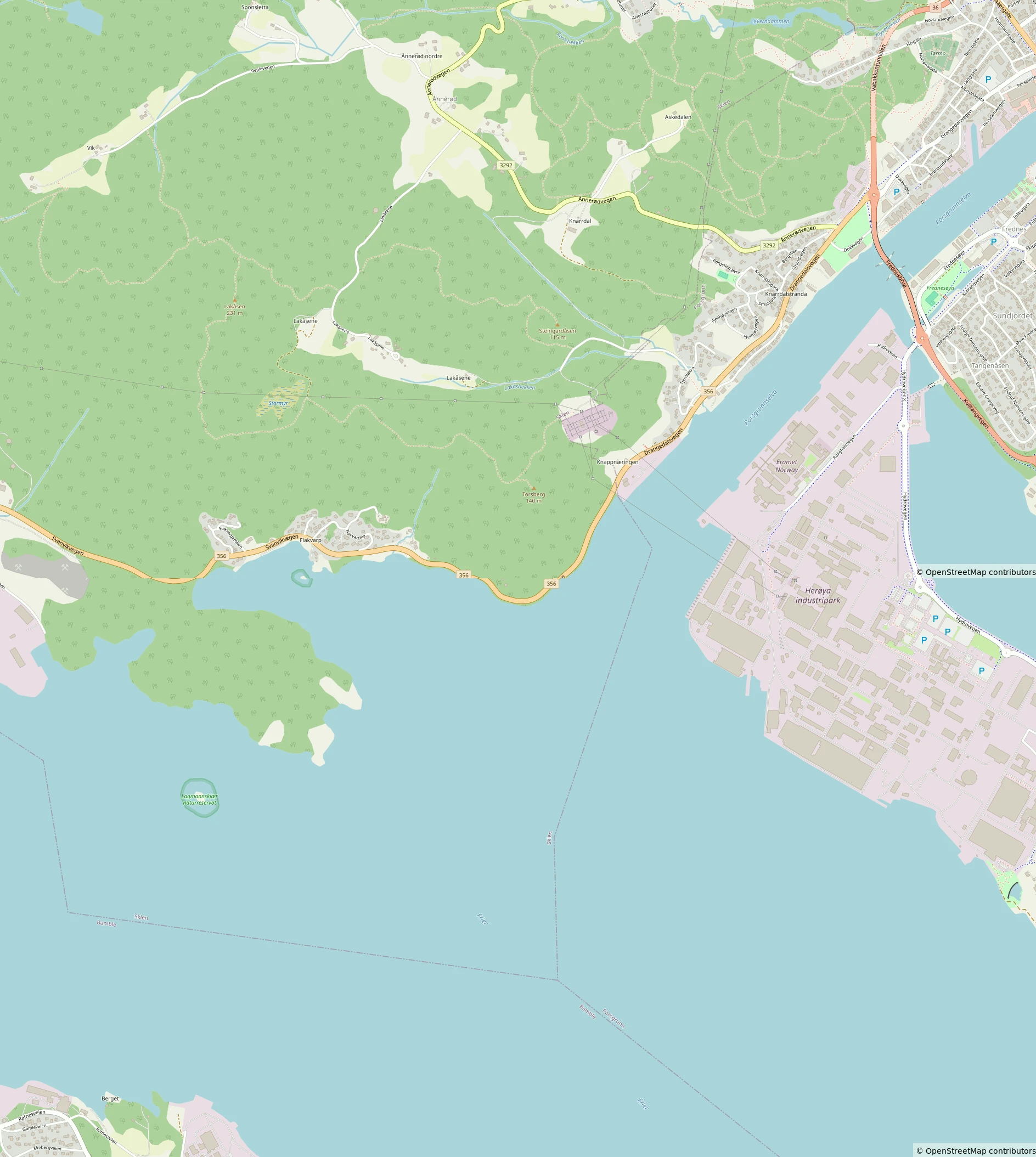 Skien Map