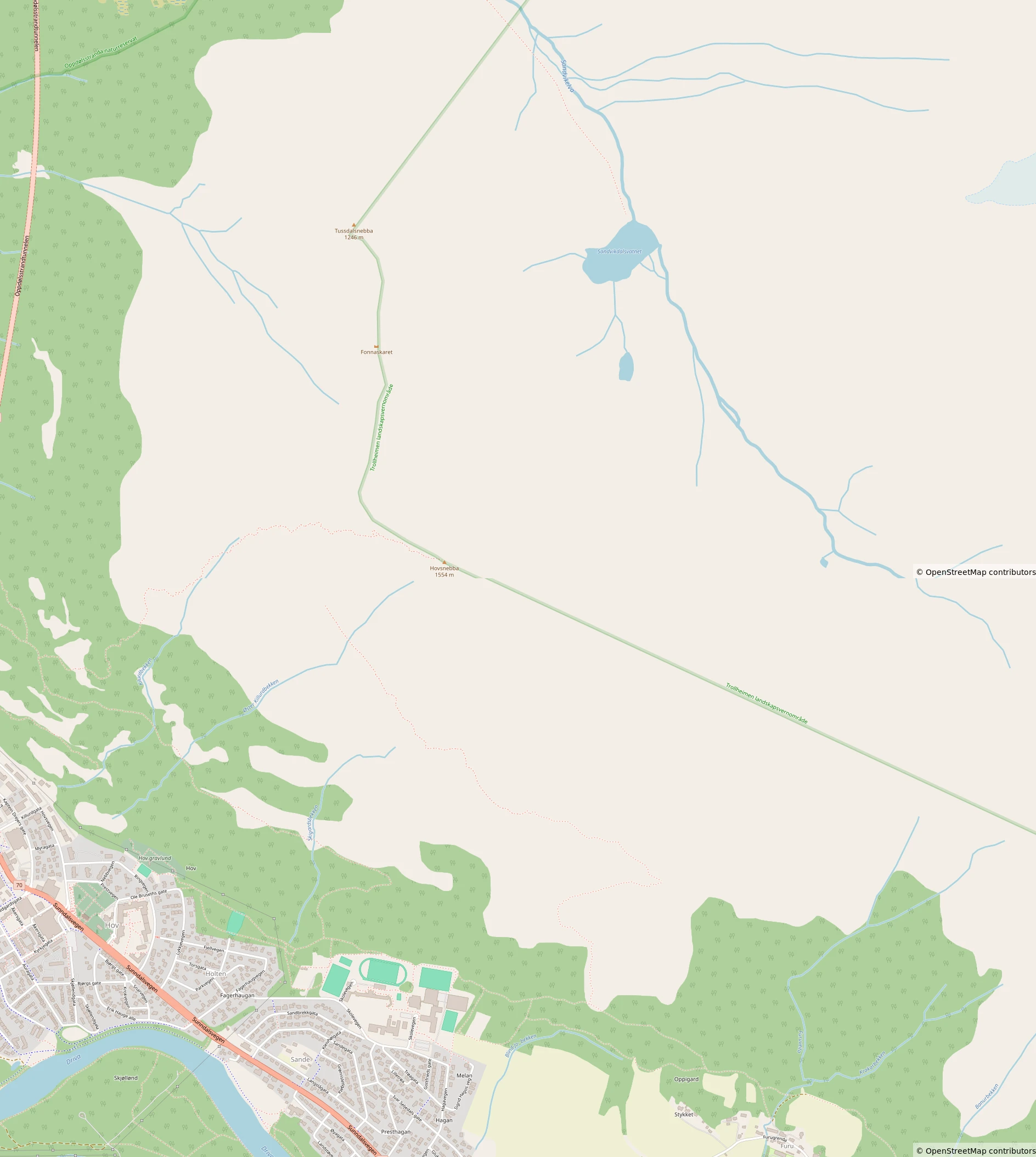 Sunndalsøra Map
