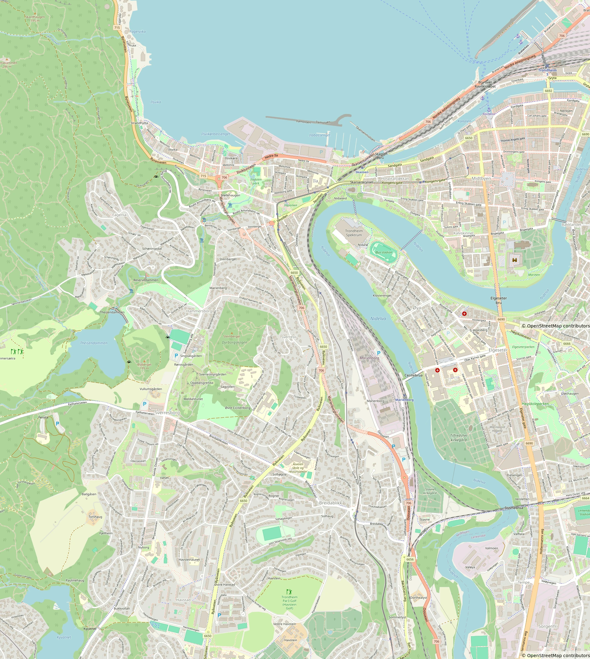 Trondheim Map