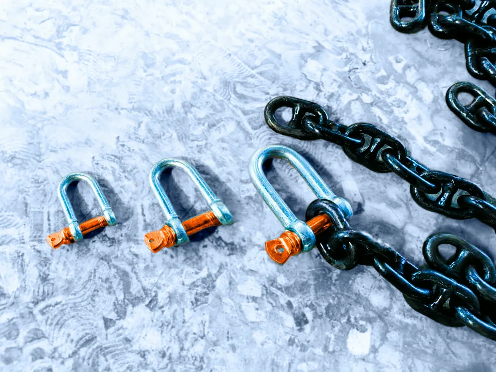 Aquaculture shackles